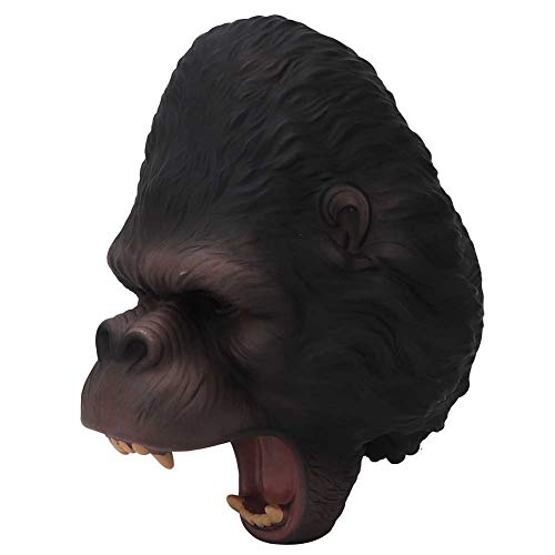 Tnfeeon Juguetes de Marionetas de Mano, Marionetas Juegos de rol Juguete de Goma Blanda Simulación Cabeza de plástico Animales Guantes Regalo para niños (Gorila)