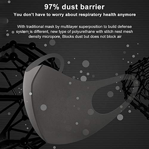 Toalla para Adultos de Color sólido, Reutilizable y Lavable de 6 Piezas para Hombres y Mujeres (Negro-6)