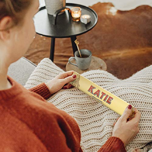 Toblerone personalizado con Nombre - Barra de Toblerone leche y chocolate, miel, almendras y turrón personalizado con Nombre o Texto (L - 360 gramos)