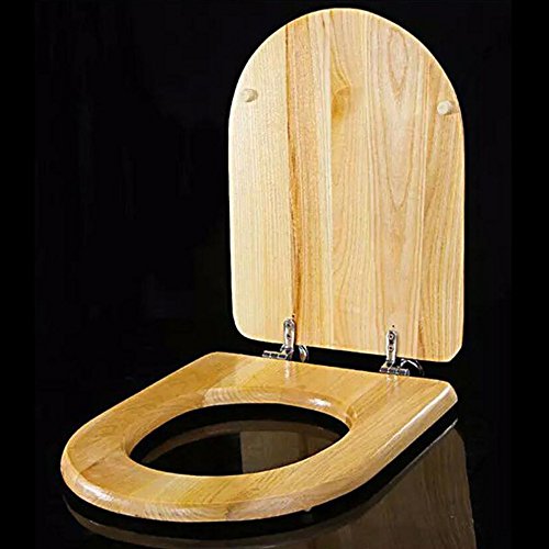 Toilet Seat U V O Universal Asiento De Inodoro Empotrado Tapa De Inodoro De Madera Maciza Tipo Antibacteriano,C