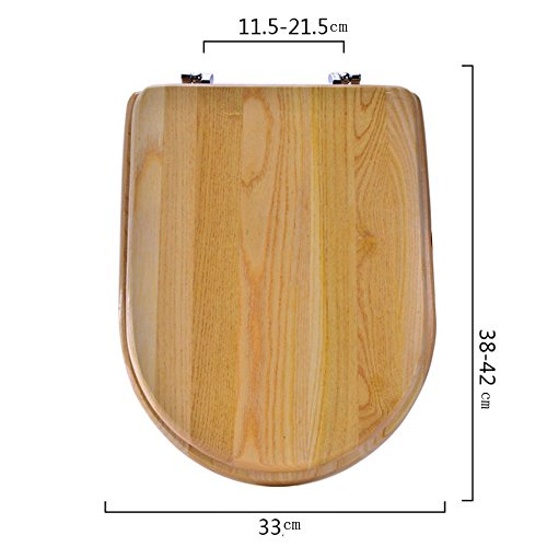 Toilet Seat U V O Universal Asiento De Inodoro Empotrado Tapa De Inodoro De Madera Maciza Tipo Antibacteriano,C