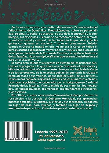 TOLEDO Y SUS GENTES EN EL SIGLO DEL GRECO