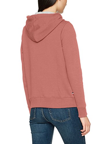 Tommy Hilfiger Basic Graphic Sudadera con Capucha, Rosa (Withered Rose 675), X-Large para Mujer
