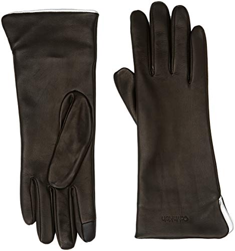 Tommy Hilfiger Clr Contrast Gloves Guantes, Negro (Black 001), Medium (Talla del fabricante: M-L) para Mujer
