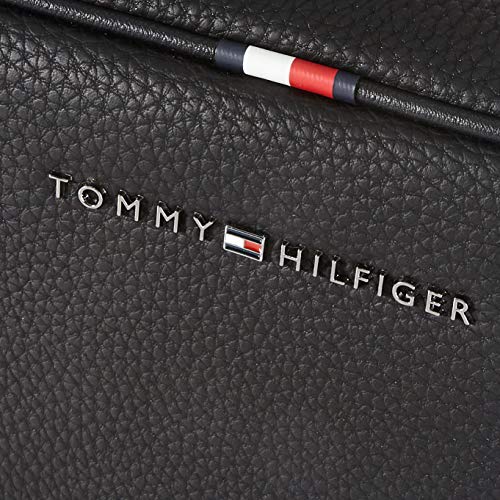 Tommy Hilfiger Essential WASHBAG, Productos de cuero pequeños para Hombre, Negro, One Size