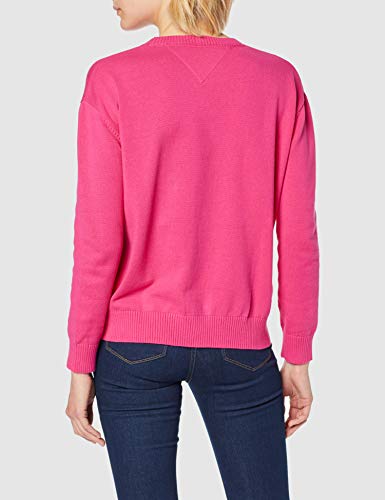 Tommy Hilfiger Jersey Tommy Classics Sudadera Clásica de Algodón Orgánico Cómoda y Elegante, Morado (Fuchsia Purple), XS para Mujer