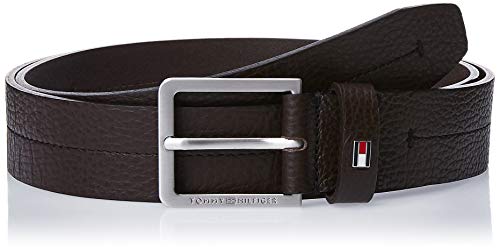 Tommy Hilfiger Modern Pebble Leather Belt 3.5 Cinturón, Beige, 125 (Talla del fabricante:) para Hombre