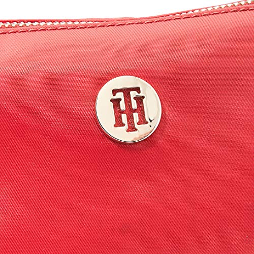 Tommy Hilfiger Poppy Make Up Bag - Bolsa de maquillaje Mujer, Rojo (Barbados Cherry), 15 x 7.5 x 10.5 cm
