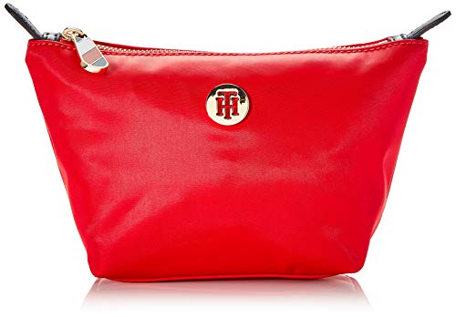 Tommy Hilfiger Poppy Make Up Bag - Bolsa de maquillaje Mujer, Rojo (Barbados Cherry), 15 x 7.5 x 10.5 cm