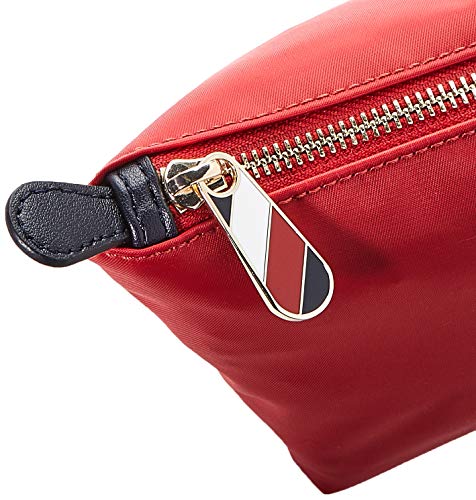 Tommy Hilfiger Poppy Make Up Bag - Bolsa de maquillaje Mujer, Rojo (Barbados Cherry), 15 x 7.5 x 10.5 cm