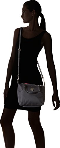 Tommy Hilfiger Poppy Small Tote, Bolso totes para Mujer, Negro (Black), 23x15x22 cm (W x H x L)