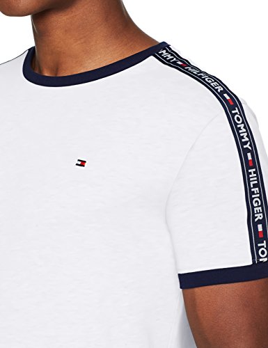 Tommy Hilfiger RN tee SS Camiseta, Blanco (White 100), Small para Hombre