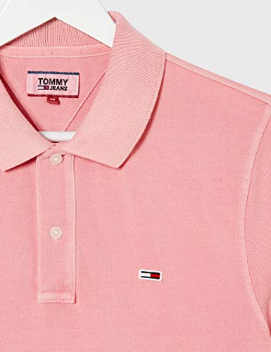 Tommy Hilfiger TJM Lightweight Polo Camisa, Rosa (Rosey Pink), S para Hombre