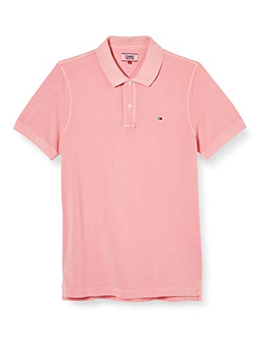 Tommy Hilfiger TJM Lightweight Polo Camisa, Rosa (Rosey Pink), S para Hombre