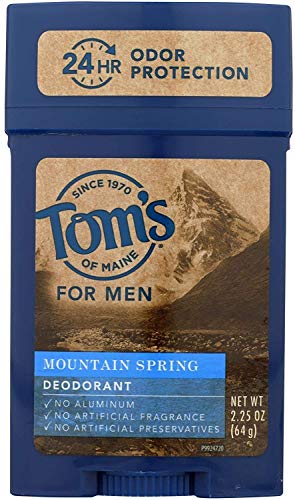 Tom's of Maine -Todo el desodorante Stick montaña primavera de larga duración todo Natural los hombres - 2,25 oz.