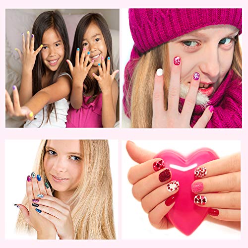 TongS Arts and trafts Supplies Manicure Nil Kit Art Set Stickers Creative Gifts for niños Girls Ages 4 up