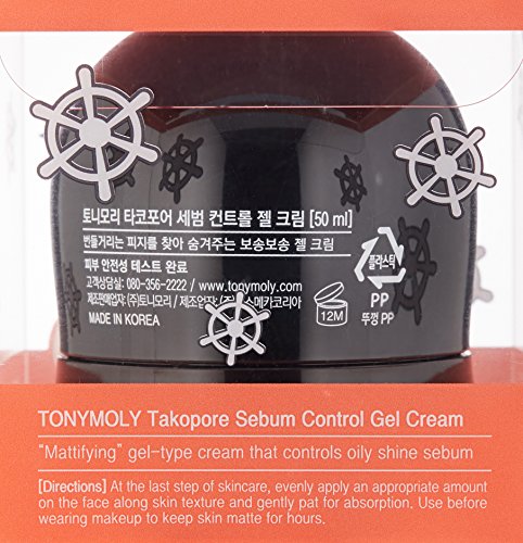 Tonymoly TAKO PORE sebum control gel cream
