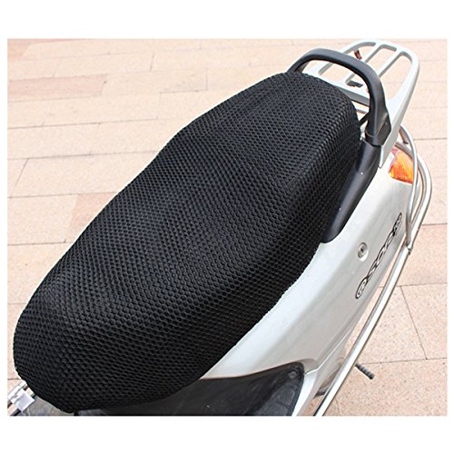 TOOGOO（R）) 90cmx52cm Cubierta de Asiento de Malla Moto Transpirable Cojin, Color Negro
