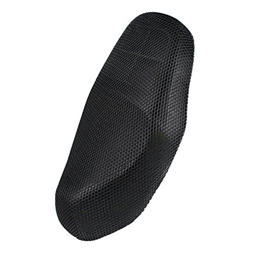TOOGOO（R）) 90cmx52cm Cubierta de Asiento de Malla Moto Transpirable Cojin, Color Negro