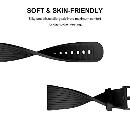 TOPsic Correa Gear Fit 2 Pro, Reemplazo de Banda de Silicona Suave Deportiva Pulsera de Repuesto Correa para Gear Fit 2 Pro SM-R365 y Gear Fit 2 SM-R360 Banda