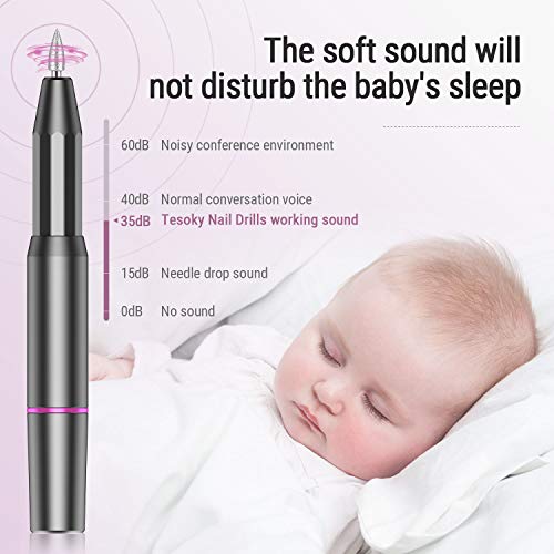 Torno para Uñas,Teaisiy 11 en 1 set Lima Electrica Uñas set de Manicura y Pedicura, Ajustable Limas de Uñas Profesionales para Pedicura Electrico, set Manicura para Salón DIY(Gris)