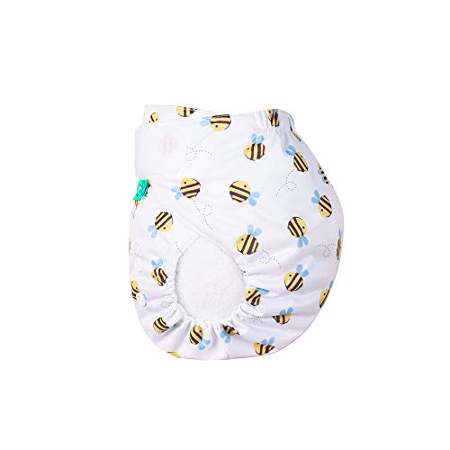 TotsBots EasyFit Star - Pañal reutilizable para bebés desde recién nacido hasta el entrenamiento del baño y fácil de lavar y reutilizar, los mejores pañales de tela (buzzy bees)