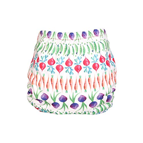 TotsBots PeeNut - Pañales reutilizables para el día y la noche de recién nacido hasta el baño de entrenamiento, toallitas limpias entre el uso (1 2 guisante)