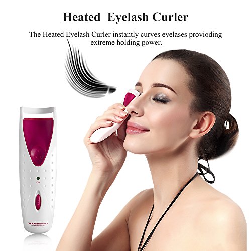 TOUCHBeauty calefactables rizador de pestañas eléctrico, Rizador de Pestañas, Calentamiento rápido – Rizador de ojos maquillaje AG-2003A