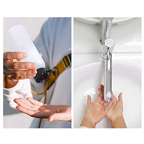 Toureal 100ML Botella de Viaje Flip-Cap (5 Piezas) Contenedor Vacío para Cosméticos con Embudo (Transparente)