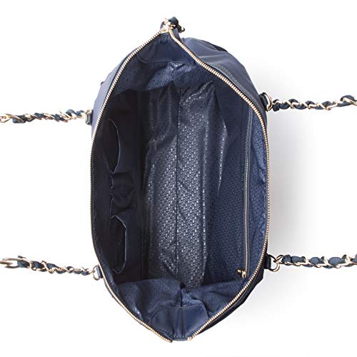 TOUS Capazo Brunock Chain de Lona en color marino