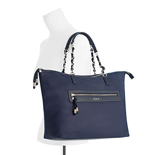 TOUS Capazo Brunock Chain de Lona en color marino