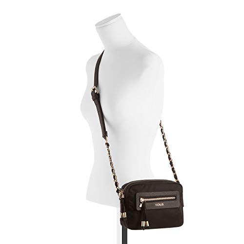 Tous Jacalanda Brunock Chain, Bolso Bandolera para Mujer, (Negro 595900009), 19.5x14.5x7 cm (W x H x L)