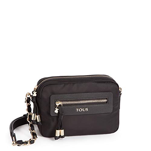 Tous Jacalanda Brunock Chain, Bolso Bandolera para Mujer, (Negro 595900009), 19.5x14.5x7 cm (W x H x L)