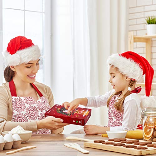 Toyvian Calendarios de adviento, Cuenta atrás Navidad para Bricolaje 24 días Adornos Decorativos para Navidad Vacaciones Advent Calendar