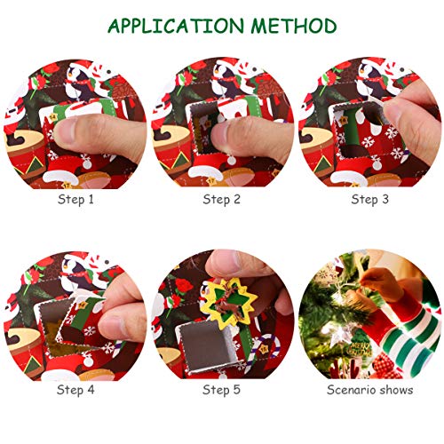Toyvian Calendarios de adviento, Cuenta atrás Navidad para Bricolaje 24 días Adornos Decorativos para Navidad Vacaciones Advent Calendar