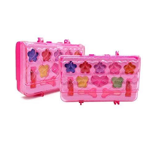 Toyvian Mi Primer Set de Maquillaje Kids Girls Set de Maquillaje Cosméticos Maquillaje Kit de Belleza para niños (Rosa)