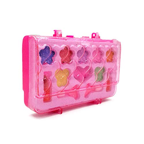 Toyvian Mi Primer Set de Maquillaje Kids Girls Set de Maquillaje Cosméticos Maquillaje Kit de Belleza para niños (Rosa)