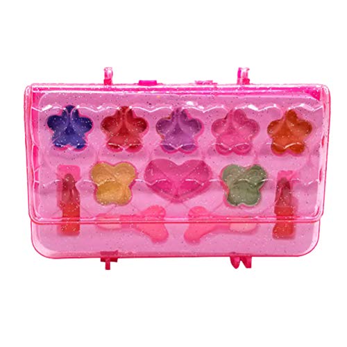 Toyvian Mi Primer Set de Maquillaje Kids Girls Set de Maquillaje Cosméticos Maquillaje Kit de Belleza para niños (Rosa)