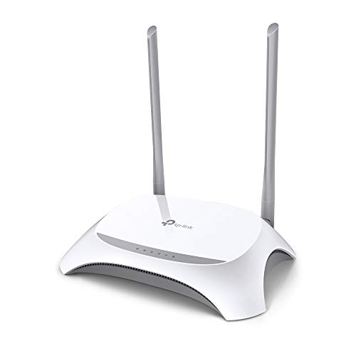 TP-Link TL-MR3420 - Router Wi-Fi (300 Mbps 3G / 4G, 1 puerto UBS 2.0, botón WPS, sin necesidad de configuración, enchufe de la UE)