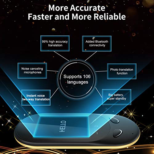 Traductor de voz T8s con transmisión de cámara, traductor bidireccional de 106 idiomas conectado a WLAN, traductor de pantalla táctil para estudiantes, madres, empresarios en el extranjero