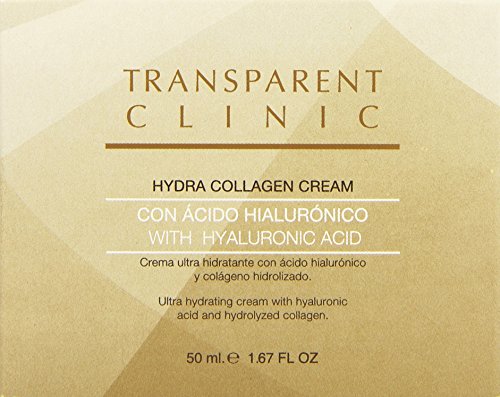 Transparent Clinic - Crema ultra hidratante - con ácido hialurónico y colágeno hidrolizado - 50 ml