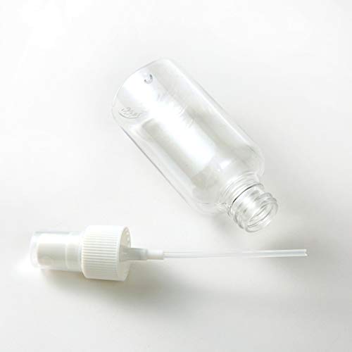 Transparente Botella de Spray Plástico, Botellas de Pulverización de Plástico, Bote Spray Pulverizador para Vacaciones, Viajes de Negocios, Maquillaje, Limpieza - 6 Piezas (75 ML)