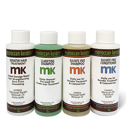 Tratamiento de queratina marroquí más eficaz para el cabello con queratina brasileña, 120 ml, 4 unidades, fórmula de salón profesional.