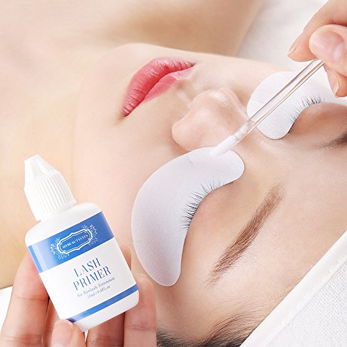 Tratamiento previo para extensión de pestañas semipermanentes Lash Primer, 15 ml, elimina fácilmente proteínas y aceites, sin aceite, para unas pestañas más largas