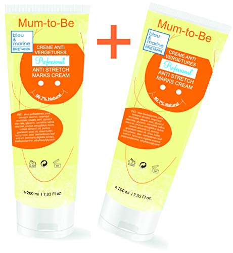 Tratamiento profesional Crema Antiestrías Doble Acción Prevención y Reparadora con Aloe Vera, Vitamina E y Manteca de Karité, formatos ahorro (2 x 200 ml)