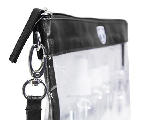 TRAVANDO ® Neceser transparente - 1l de capacidad - bolsa para llevar líquidos y cosméticos, equipaje de mano para el avión, botella set de viaje - hombre, mujer, unisex