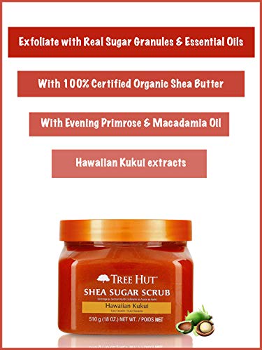 Tree Hut Shea Sugar Body Scrub - Hawaiian Kukui: 18 OZ by Tree Hut