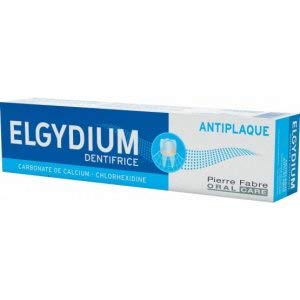 Tres Paquetes De ELGYDIUM Antiplaca Pasta de dientes x 75 ml/100 g