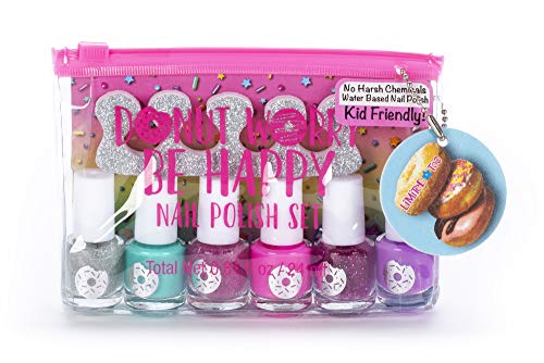 Tri-Coastal Design - Sugar Sweetie Girls Cosmetics Set de baño con bálsamos labiales perfumados para Niñas y kit de esmalte de uñas (Sugar Sweetie)