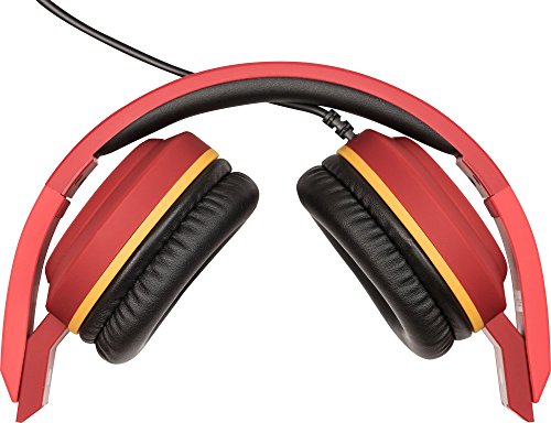 Tribe Marvel - Auriculares on-ear con micrófono I Auriculares Cascos para Iphone, Android, Movil, PS4, XBOX, PC, Computador - diseño Iron man